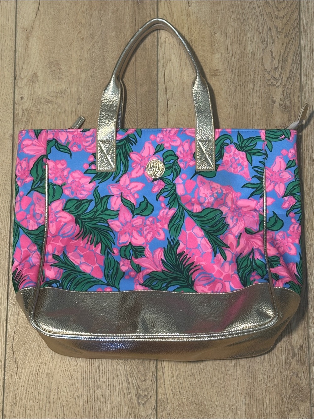 Lilly Pulitzer Art Tote Cerise Pink Safari Sunset